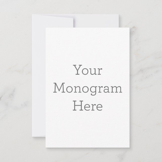 8.9 cm x 12.7 cm Flat Thank You Card (Front)