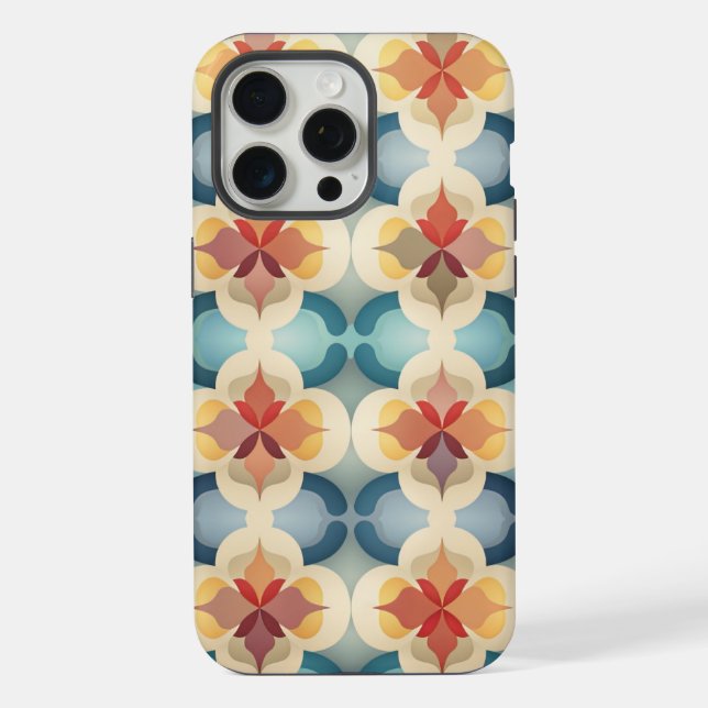 Unique Mosaic Inspired Patterned Art Designer iPhone Case (Back)