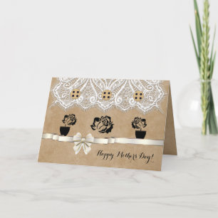 Unique Mother's Day Card with Roses