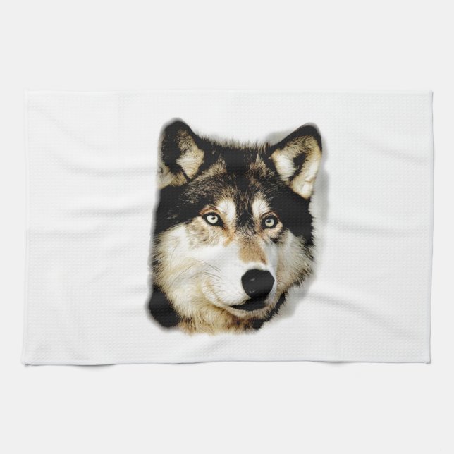 Unique Motivational Wolf Kitchen Towel (Horizontal)