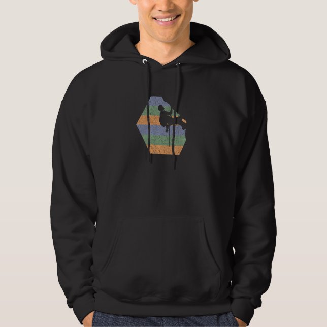 Unique Mountain Rock Climbing Climber   Pullover (Front)