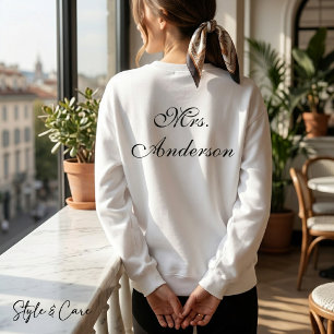 Unique Name Printed Casual Sweatshirt Style