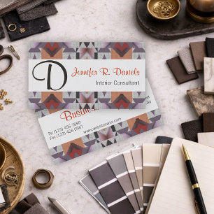 Unique Native American Indian Tribal Art Pattern Business Card