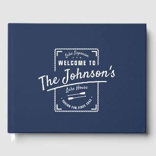 Unique Navy Lake Beach House Guest Book