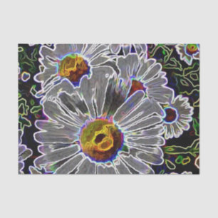 Unique Neon Daisies Tissue Paper
