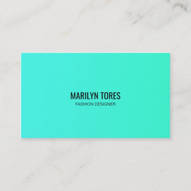 ★ Unique Neon Modern Custom Business Card ★ (Front)