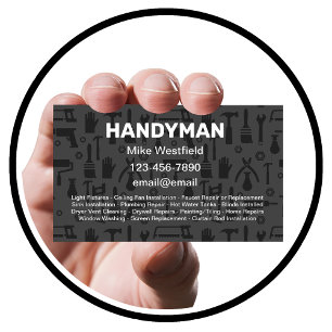Unique New Handyman Business Card Template