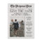 Unique Newspaper Fun Classic Save The Date