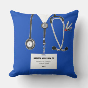 unique nurse graduation gift throw pillow