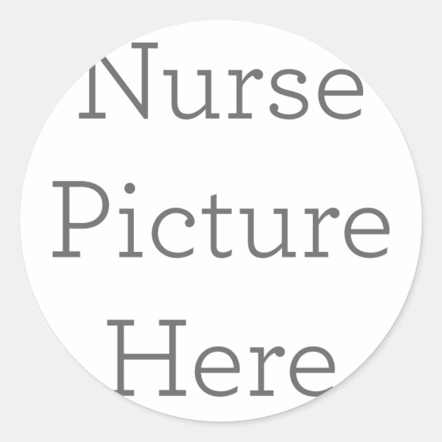 Unique Nurse Picture Sticker Gift (Front)