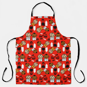 Unique Orange New Baby Gift  Apron