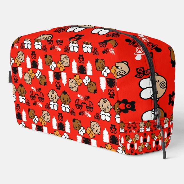 Unique Orange New Baby Gift  Dopp Kit (Right Corner)