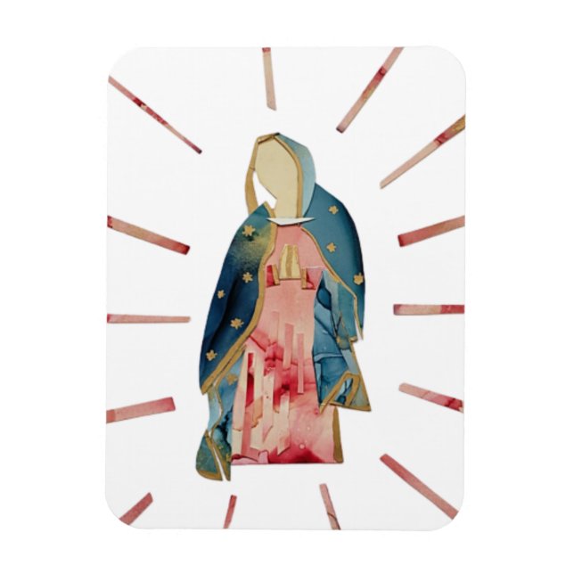 Unique Our Lady Guadalupe  Magnet (Vertical)