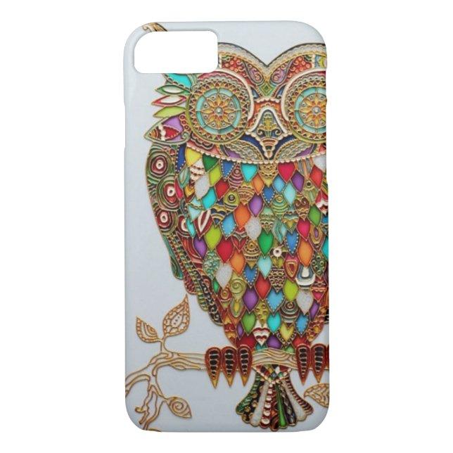 Unique Owl Design iPhone 7 Case (Back)