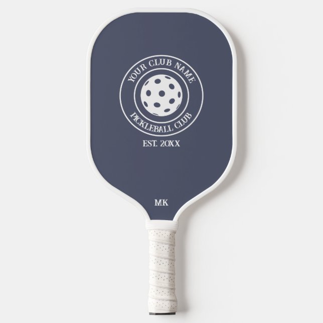 Unique Paddle With Your Club Name And Year Grey (Front)