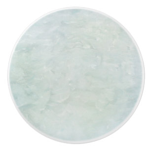 Unique Painterly Textured Look Light Blue Drawer Ceramic Knob