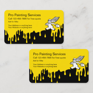 Unique Painting Service Double Side Business Card