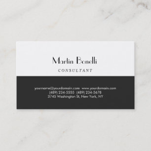 Unique Parisian Trendy Minimalist Business Card