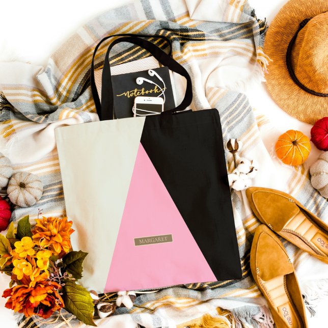 Unique Pastel Classy Modern Minimal tote bag (Creator Uploaded)