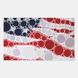 Unique Patriotic American Flag Sticker