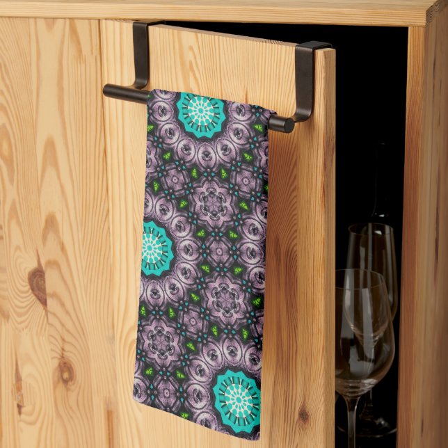 Unique Pattern Abstract Kitchen Towel (Thirds Fold)