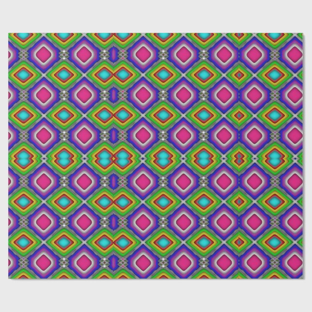 Unique Pattern Abstract  Wrapping Paper (Flat)