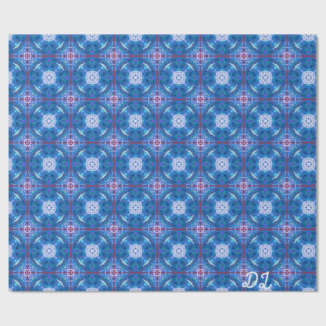 Unique Pattern Abstract  Wrapping Paper (Flat)