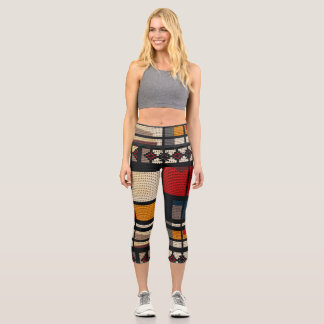Unique pattern and design  capri leggings