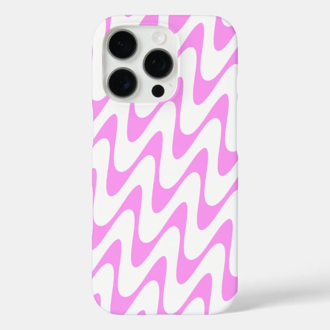 Unique Pattern Design in Pink and White Case-Mate iPhone Case (Back)