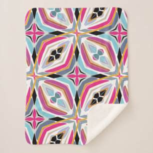 Unique Pattern Design Sherpa Blanket
