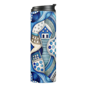 Unique Pattern Design Thermal Tumbler