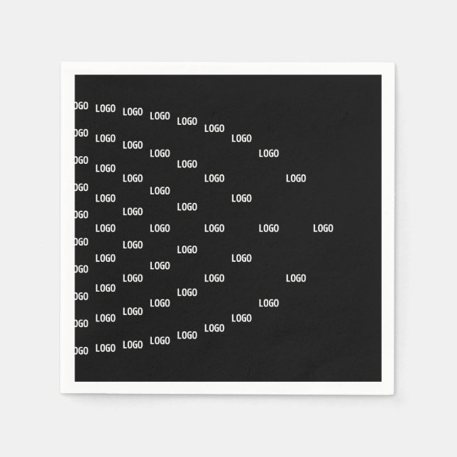 Unique Pattern Featuring Your Logo/Uploaded Image Napkin (Front)