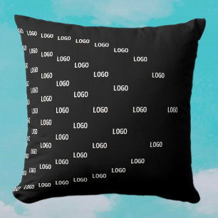 Unique Pattern Featuring Your Logo/Uploaded Image Throw Pillow