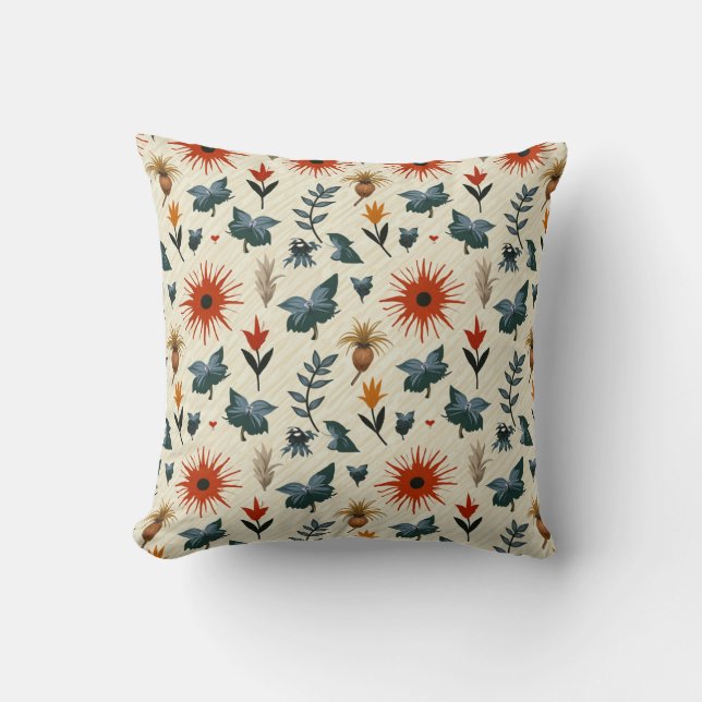 Unique Pattern Throw Pillow (Front)