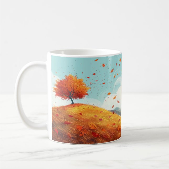 Unique Patterns, Autumn Coffee Mug (Left)