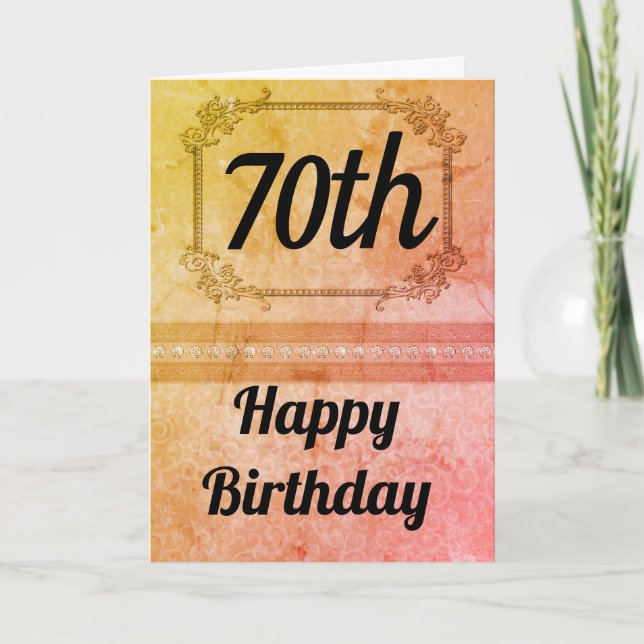 Unique personalised age birthday card (Front)