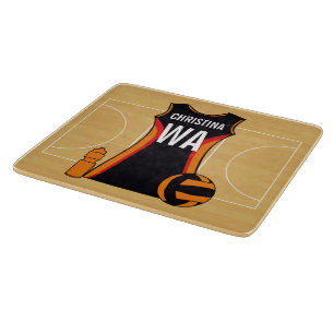 Unique Personalised Netball Cutting Board