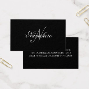 Unique Personalized Black and White Name Monogram