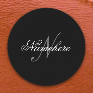 Unique Personalized Black and White Name Monogram