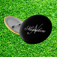 Unique Personalized Black and White Name Monogram