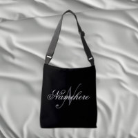 Unique Personalized Black and White Name Monogram