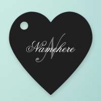 Unique Personalized Black and White Name Monogram