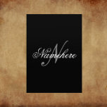 Unique Personalized Black and White Name Monogram Flyer<br><div class="desc">Personalized Unique Black and White Name Monogram Design for anyone.</div>