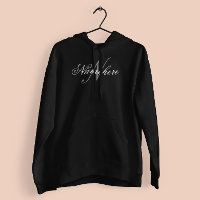 Unique Personalized Black and White Name Monogram 