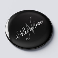 Unique Personalized Black and White Name Monogram