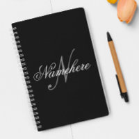 Unique Personalized Black and White Name Monogram