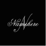 Unique Personalized Black and White Name Monogram Standing Photo Sculpture<br><div class="desc">Personalized Unique Black and White Name Monogram Design for anyone.</div>