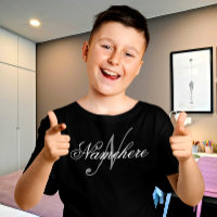 Unique Personalized Black and White Name Monogram 