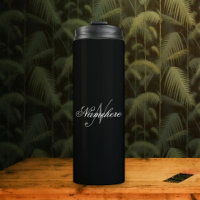 Unique Personalized Black and White Name Monogram