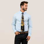 Unique personalized black gold monogram name tie<br><div class="desc">Modern elegant monogrammed and name create your own necktie with gold and black abstract paintbrush strokes.            Personalized gift for him: dad,  father,  husband,  son for birthday,  weddings. Christmas or any other occasion.</div>